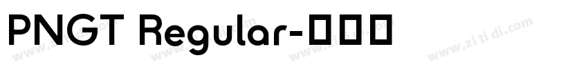 PNGT Regular字体转换